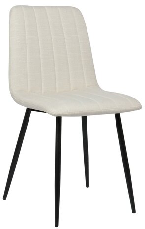 4-delige set stoelen Dojin stof, Creme