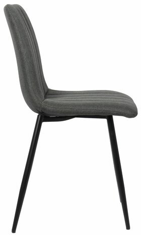 4-delige set stoelen Dojin stof, Grijs