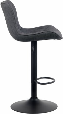 Barstoel Lunis Stof, Zwart