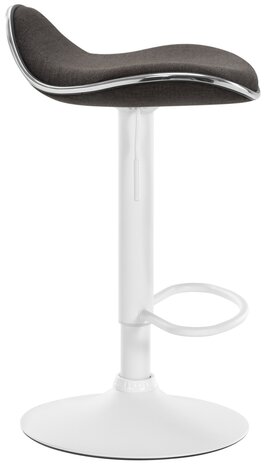 Barhocker Shinghaa Stof wit, Grijs