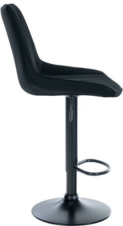 Barstoel Tino Kunstleer zwart, Zwart
