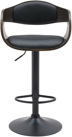 Barstoel Kongstin B Kunstleer, Grijs