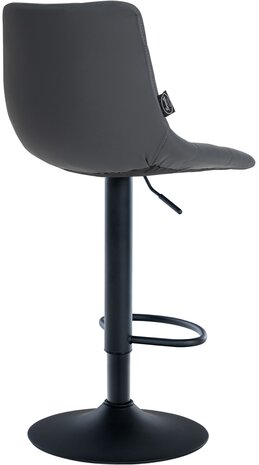 Barstoel Jirra Kunstleer zwart, Grijs