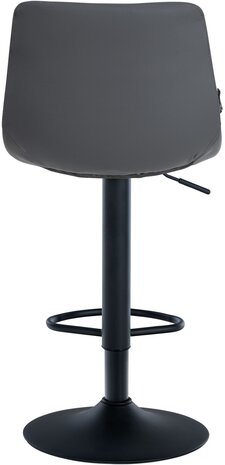 Barstoel Jirra Kunstleer zwart, Grijs