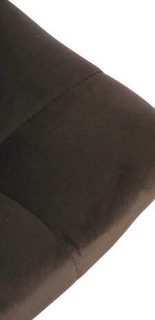 Barstoel Jirra Fluweel chroom, Bruin