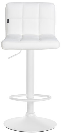 2-delige set barkrukken Fine kunstleer wit, Wit