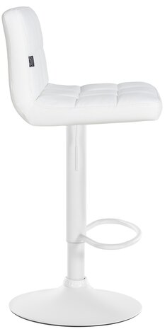2-delige set barkrukken Fine kunstleer wit, Wit