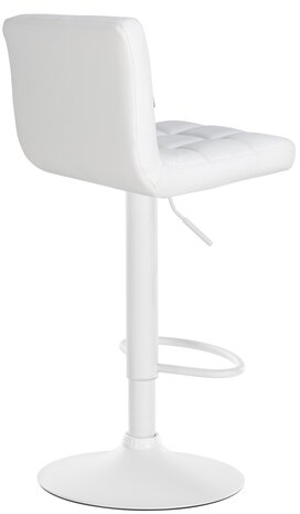 2-delige set barkrukken Fine kunstleer wit, Wit