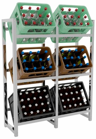 6-pack drankkrattenrek, 