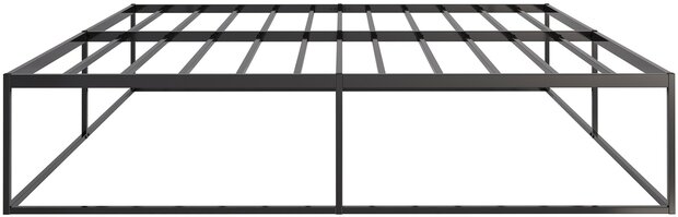 Metalen bed Scili 200x200x46 cm, Zwart