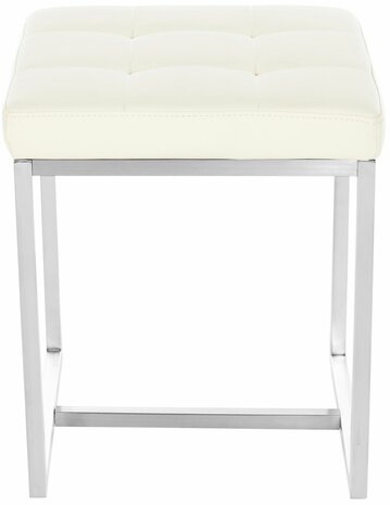 2-delige set barkrukken Birca, Creme
