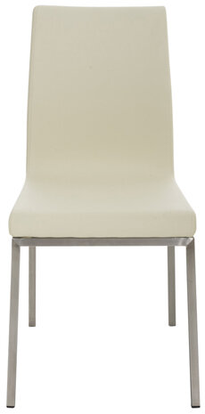 2-delige set eetkamerstoelen Calmor, Creme