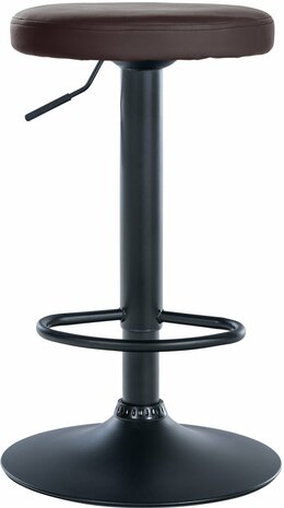 Barstoel Pento Kunstleer zwart, Bruin