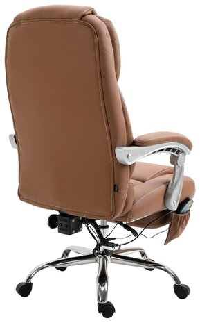 Bureaustoel Picifac met massagefunctie V2 kunstleer, Bruin