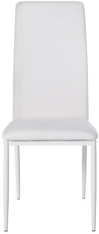 4-delige set eetkamerstoelen Sovina kunstleer, Wit