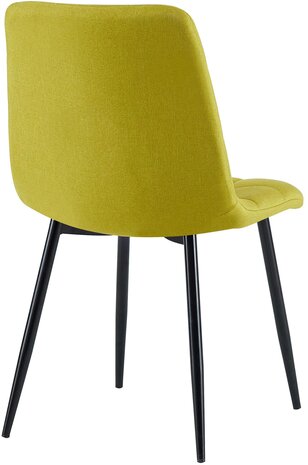 4-delige set eetkamerstoelen Entibas Stof, Groen