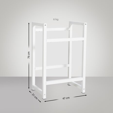 2-voudige drankkratstandaard Stick, Wit