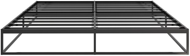 Metalen bed Scili 200x180x25 cm, Zwart