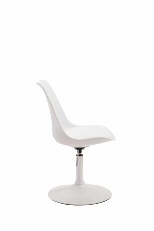 4-delige set eetkamerstoelen Miverack W kunststof, Wit