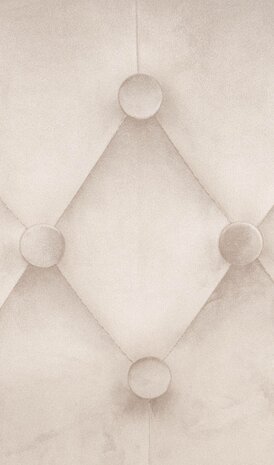 Barstoel Diblun Fluweel chroom, Creme