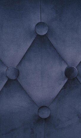 Barstoel Diblun Fluweel chroom, Blauw