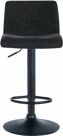 2-delige set barstoelen Bronfard stof, Zwart