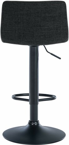 2-delige set barstoelen Bronfard stof, Zwart