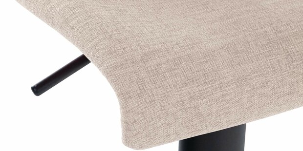 Barhocker Bronfard Stoff, Creme