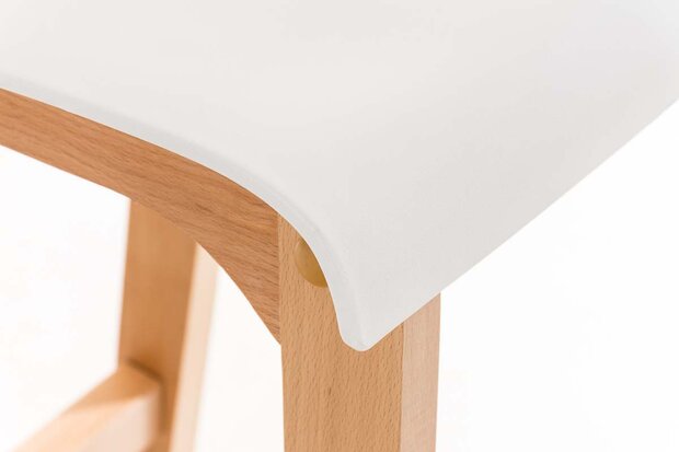 Barstoel Bermuda Rood, Wit