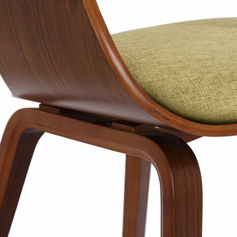2-delige set stoelen Kongstin Stof, Groen
