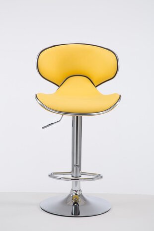 Barstoel Lis Vigis V2 chroom, Geel