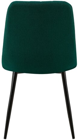 4-delige set stoelen Dojin stof, Groen