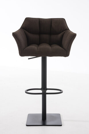 Barhocker Domasa B Stoff, Bruin