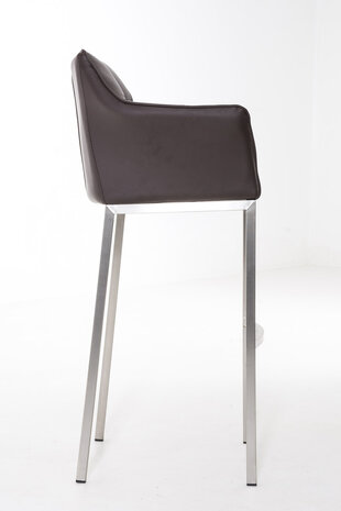 Barstoel Demosa A met 4-pootsframe, Bruin