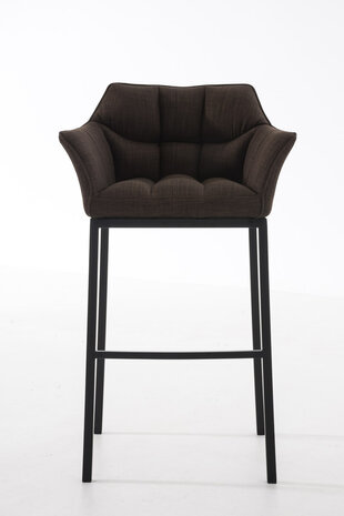Barstoel Domasa B Stof met 4-poots frame, Bruin