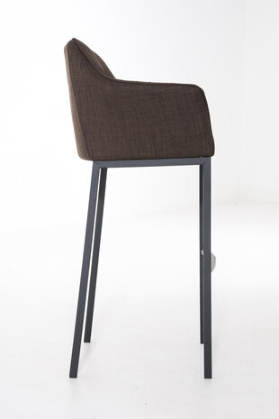 Barstoel Domasa B Stof met 4-poots frame, Bruin