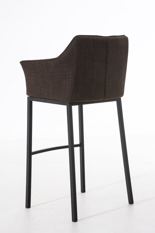Barstoel Domasa B Stof met 4-poots frame, Bruin