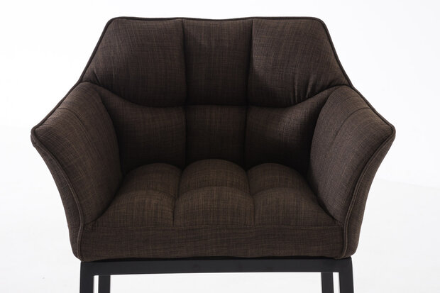 Barstoel Domasa B Stof met 4-poots frame, Bruin