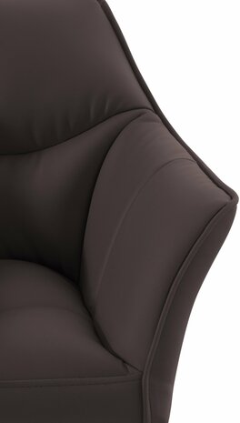 Barstoel Domasa met 4-poots frame wit, Bruin
