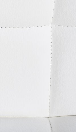 4-delige set barkrukken Fine kunstleer wit, Wit