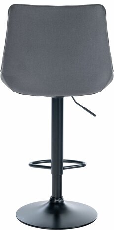 2-delige set barkruk Tino Stof zwart, Grijs