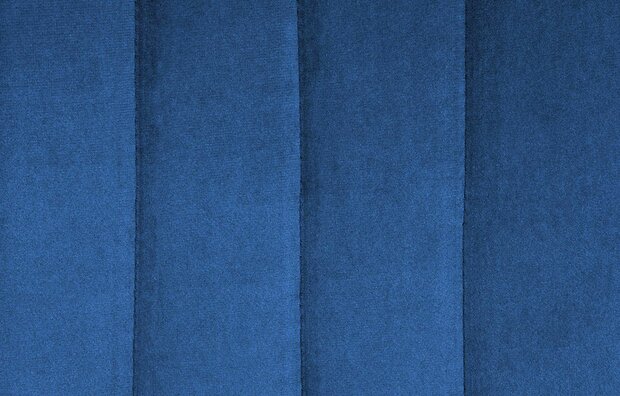 2-delige set barkruk Tino fluweel zwart, Blauw