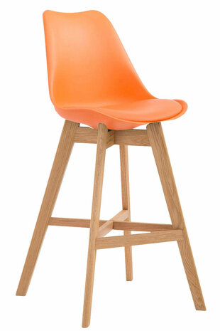 Barstoel Cennas Kunststof Natura, Oranje