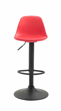 Barstoel Keil Kunstleer zwart, Rood