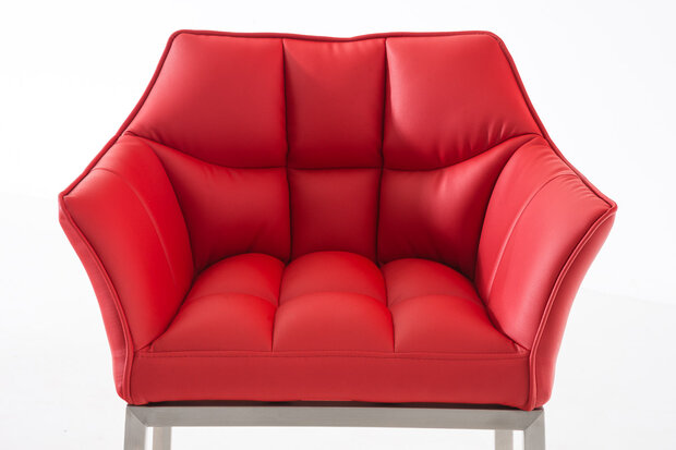 Barstoel Demosa A met 4-poots frame, Rood