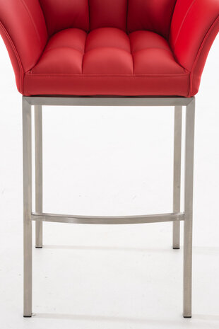 Barstoel Demosa A met 4-poots frame, Rood