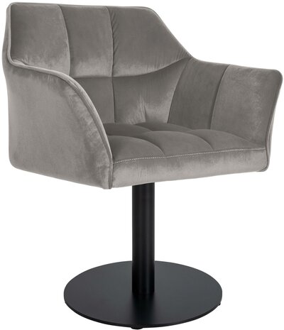Lounger Domasa Fluweel, Grijs