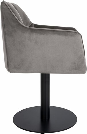 Lounger Domasa Fluweel, Grijs
