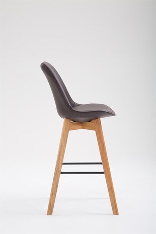 Barhocker Mitz Kunstleder Natura, Bruin