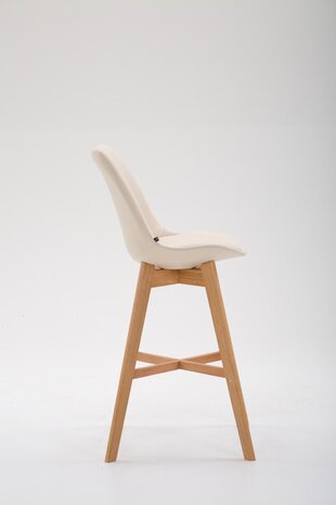 Barstoel Bermuda Rood, Creme